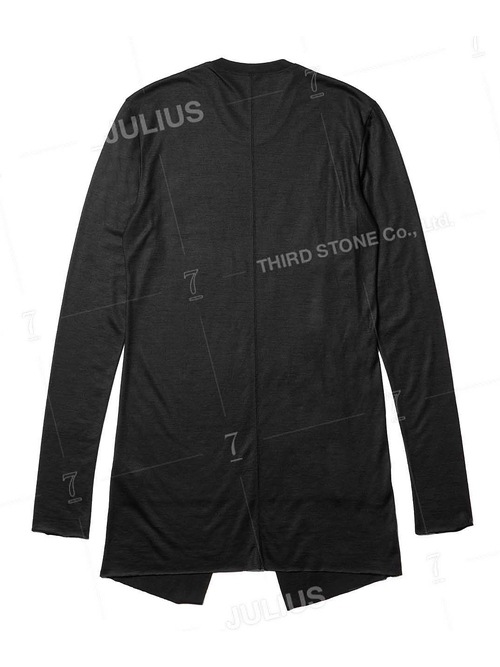 JULIUSꥦ/WOOL SZ JERSEY CUT & SEWN3/BLACK