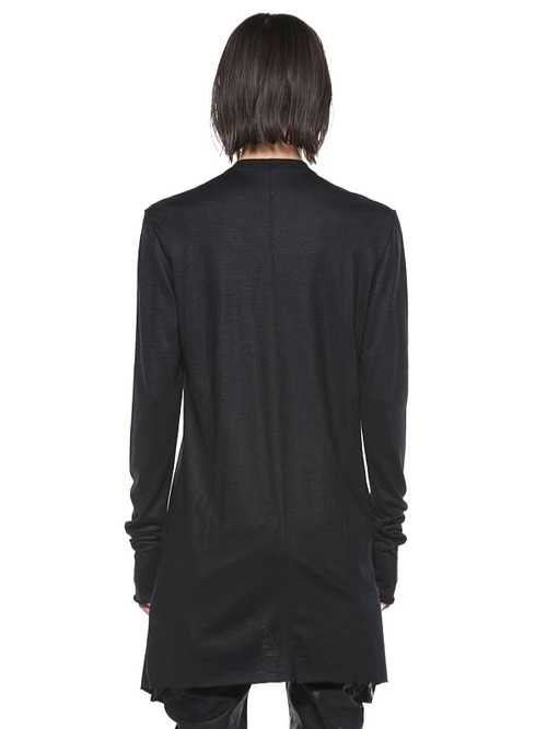 JULIUSꥦ/WOOL SZ JERSEY CUT & SEWN3/BLACK