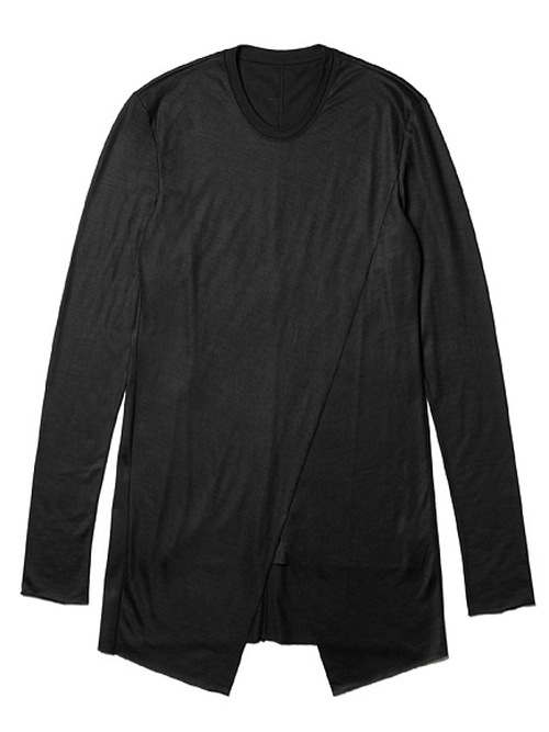 JULIUSꥦ/WOOL SZ JERSEY CUT & SEWN3/BLACK