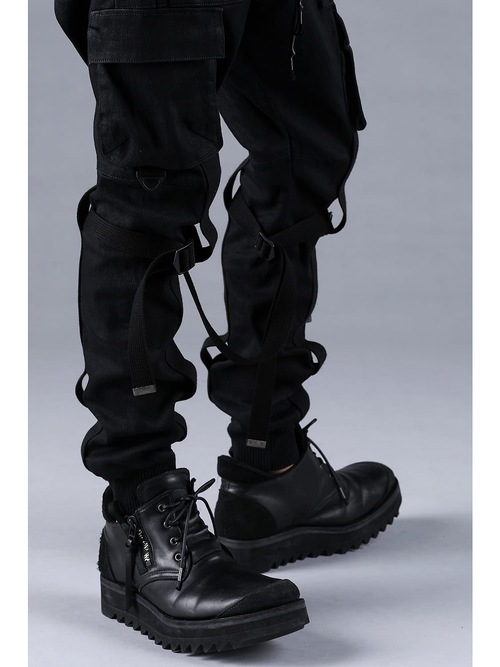 D.HYGEN���ǥ����ϥ�����/���ȥ�å��ǥ˥�ܥ�ơ����٥�ȥ��������祰�ѥ��/BLACK