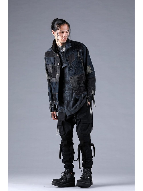 D.HYGEN���ǥ����ϥ�����/���ȥ�å��ǥ˥�ܥ�ơ����٥�ȥ��������祰�ѥ��/BLACK