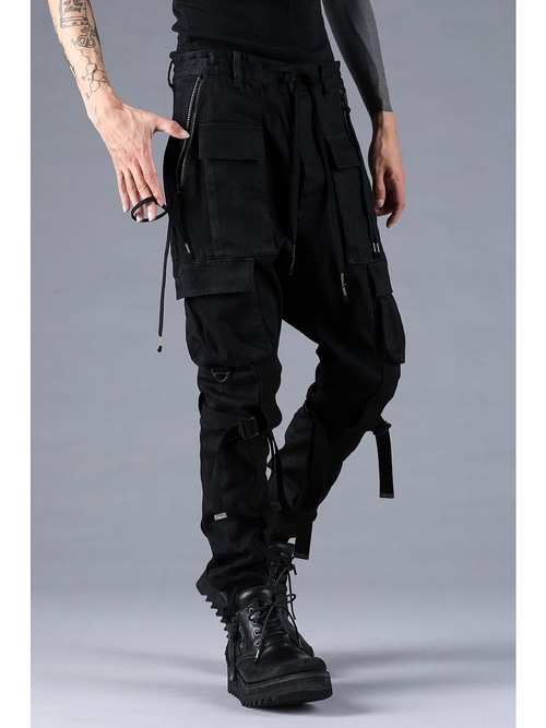 D.HYGEN���ǥ����ϥ�����/���ȥ�å��ǥ˥�ܥ�ơ����٥�ȥ��������祰�ѥ��/BLACK