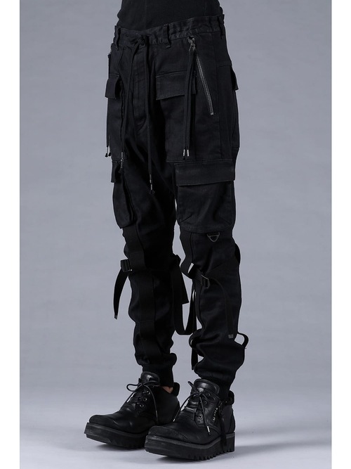 D.HYGEN���ǥ����ϥ�����/���ȥ�å��ǥ˥�ܥ�ơ����٥�ȥ��������祰�ѥ��/BLACK