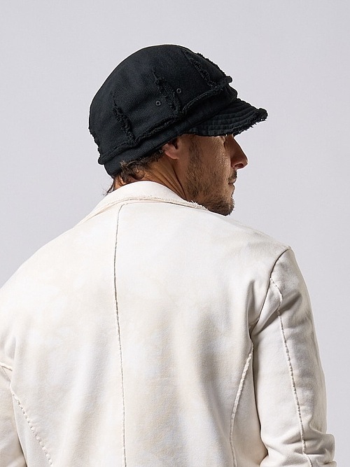 wjk�����֥른��������/jersey engineer cap/deep black