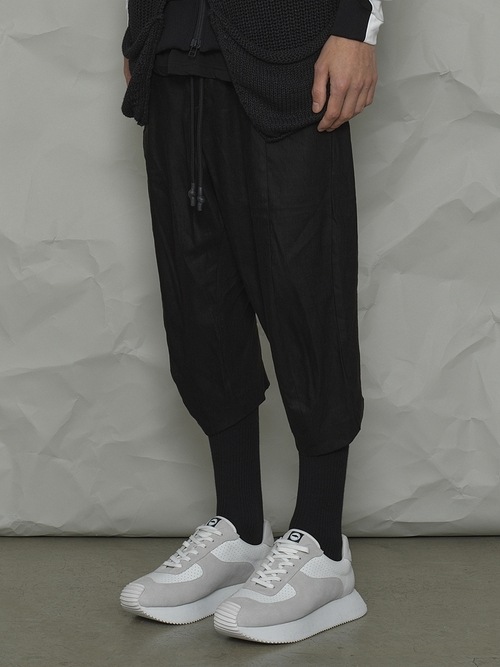 RIPVANWINKLE����åץ����󥦥��󥯥�/��ͥ�ӥ����������ȥ�å� 3/4 SOLID PANTS/BLACK