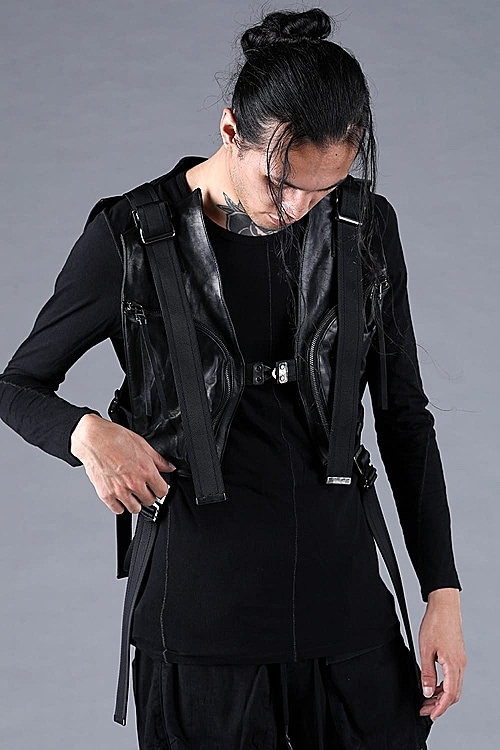 �㴰���D.HYGEN���ǥ����ϥ�����/�ۡ����쥶���ϡ��ͥ��٥���/BLACK