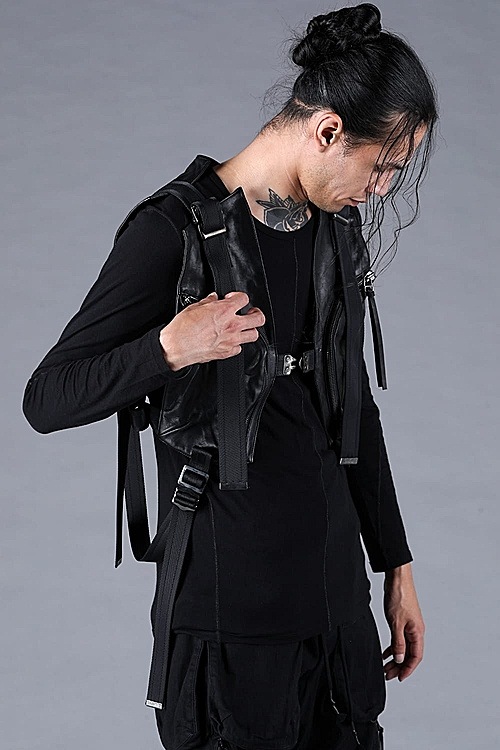 �㴰���D.HYGEN���ǥ����ϥ�����/�ۡ����쥶���ϡ��ͥ��٥���/BLACK