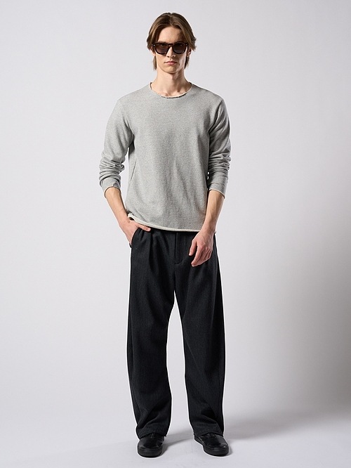 (ͽ���ʡ�9��10������ͽ��/wjk�����֥른��������/cut-off light sweat shirt/t.gray