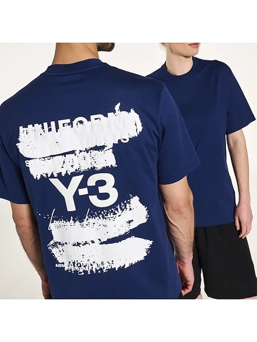 SALE30%OFF/Y-3磻꡼/U GFX SS TEE/DKBLUE.