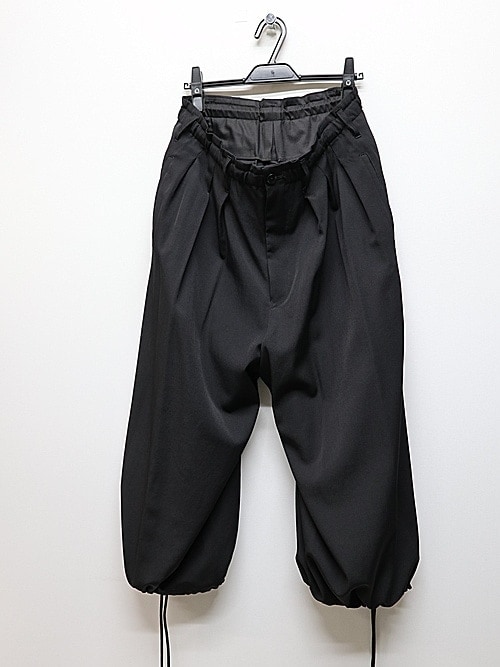 Ground Y饦ɥ磻/W/GABARDINE BALLOON PANTS/BLACK