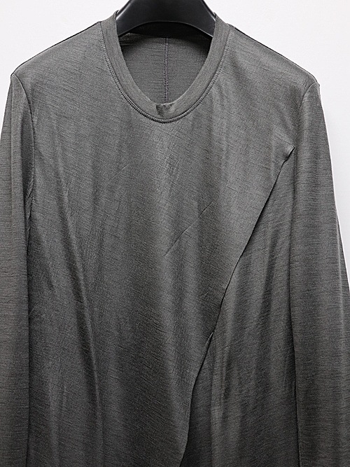 JULIUSꥦ/WOOL SZ JERSEY CUT & SEWN3/GRAY