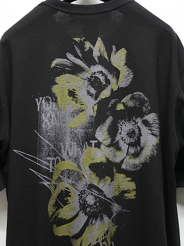 Ground Y�����饦��ɥ磻/20/- JERSEY POPPY T-SHIRT/BLACK