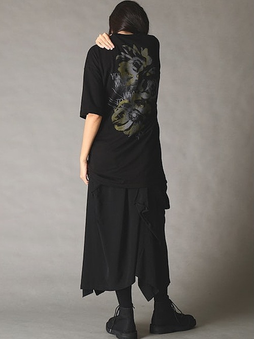 Ground Y�����饦��ɥ磻/20/- JERSEY POPPY T-SHIRT/BLACK