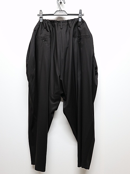 Ground Y�����饦��ɥ磻/TR TWILL SIDE CURVE PANTS/BLACK