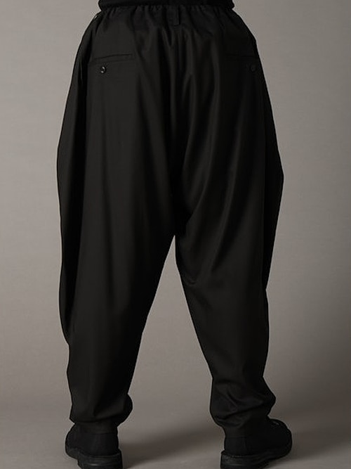 Ground Y�����饦��ɥ磻/TR TWILL SIDE CURVE PANTS/BLACK