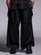 (ͽ���ʡ�7��8������ͽ��/kiryuyrik������奦����奦/Satin Cargo Pants/Black