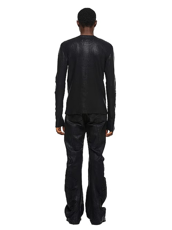JULIUS����ꥦ��/COTTON YARN KNIT2/BLACK