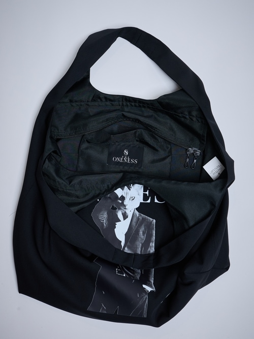 (ͽ���ʡ�8��9������ͽ��/THE ONENESS�������ͥ�/Recycle Polyester Charity Shoulder Tote Bag/Black