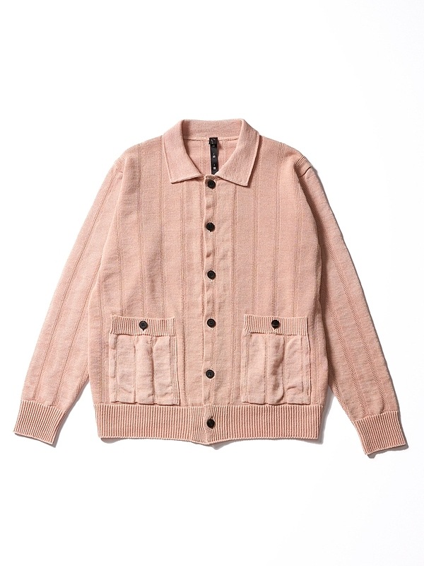(ͽ���ʡ�3��4������ͽ��/wjk�����֥른��������/GIMA stripe knit shirt/dust pink
