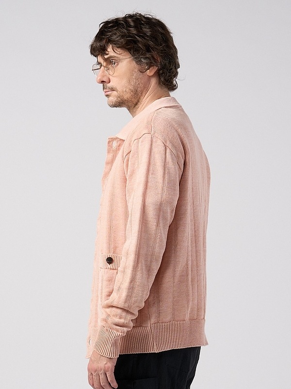 (ͽ���ʡ�3��4������ͽ��/wjk�����֥른��������/GIMA stripe knit shirt/dust pink
