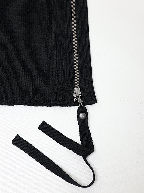 JULIUSꥦ/RAYON/WOOL YARN ACCESSORY10/BLACK