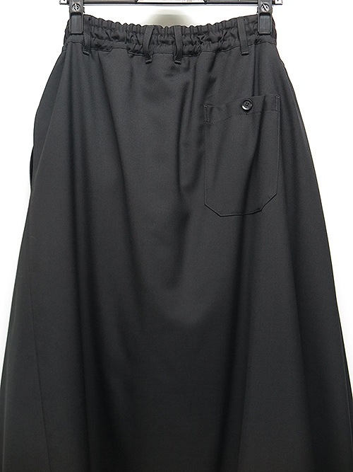 Ground Y�����饦��ɥ磻/W/GABARDINE 3WAY SKIRT PANTS/BLACK.