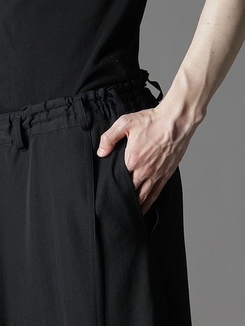 Ground Y�����饦��ɥ磻/W/GABARDINE 3WAY SKIRT PANTS/BLACK.