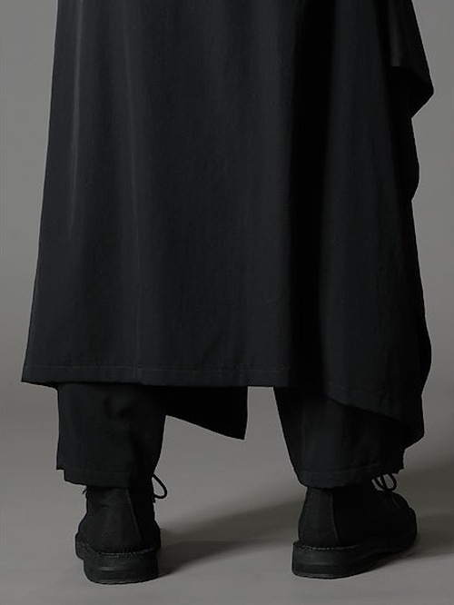 Ground Y�����饦��ɥ磻/W/GABARDINE 3WAY SKIRT PANTS/BLACK.