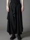 Ground Y�����饦��ɥ磻/W/GABARDINE 3WAY SKIRT PANTS/BLACK.