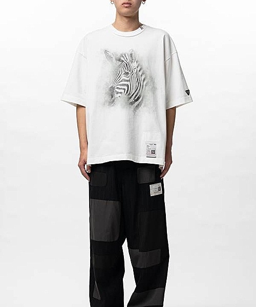 Maison MIHARA YASUHIRO��HORSE PRINTED TEE/WHITE