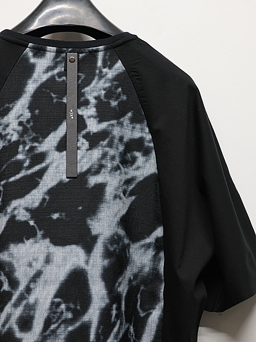 wjk�����֥른��������/combination dolman S/S/mono print��black