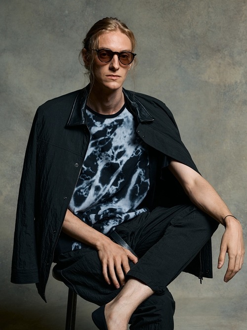 (ͽ���ʡ�2��3������ͽ��/wjk�����֥른��������/combination dolman S/S/mono print��black