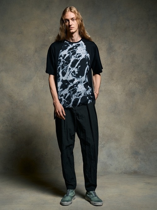 (ͽ���ʡ�2��3������ͽ��/wjk�����֥른��������/combination dolman S/S/mono print��black