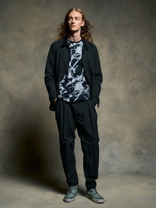 (ͽ���ʡ�2��3������ͽ��/wjk�����֥른��������/combination dolman S/S/mono print��black