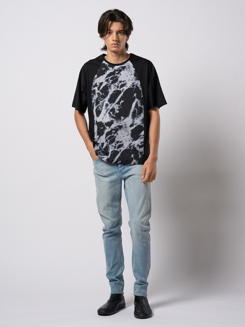 (ͽ���ʡ�2��3������ͽ��/wjk�����֥른��������/combination dolman S/S/mono print��black