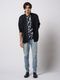 (ͽ���ʡ�2��3������ͽ��/wjk�����֥른��������/combination dolman S/S/mono print��black