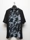 wjk�����֥른��������/combination dolman S/S/mono print��black