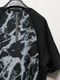 wjk�����֥른��������/combination dolman S/S/mono print��black