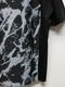 wjk�����֥른��������/combination dolman S/S/mono print��black