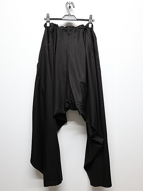 Ground Y�����饦��ɥ磻/TR TWILL WIDE LEG PANTS/BLACK