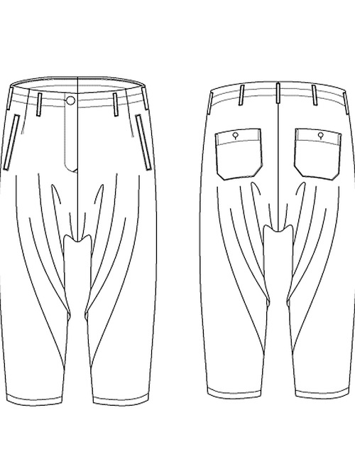 Ground Y�����饦��ɥ磻/TR TWILL WIDE LEG PANTS/BLACK