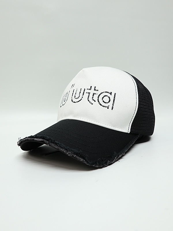wjk�����֥른��������/muta ����ܥ졼����� "w"uta cut-off mesh cap/black �� white