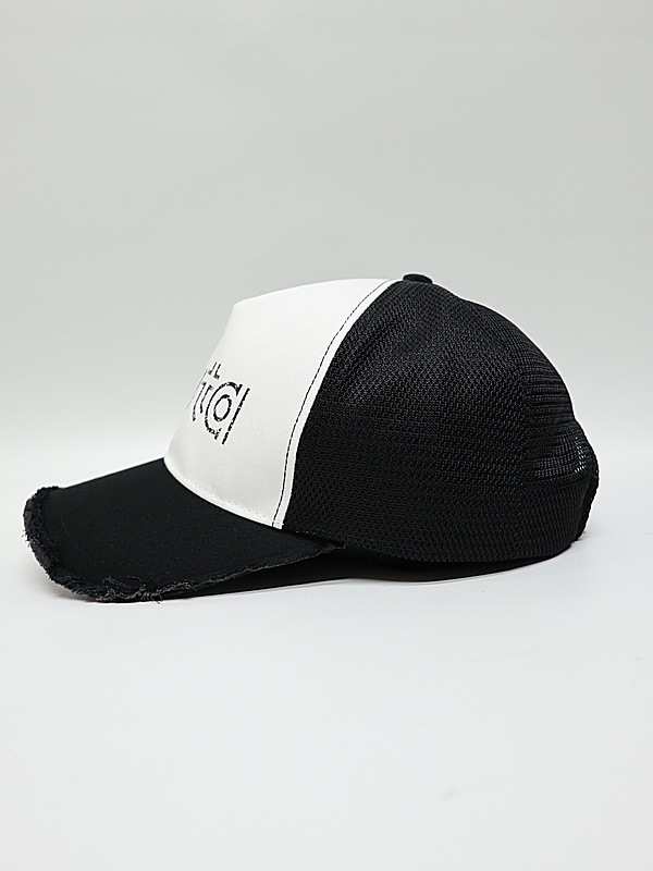 wjk�����֥른��������/muta ����ܥ졼����� "w"uta cut-off mesh cap/black �� white