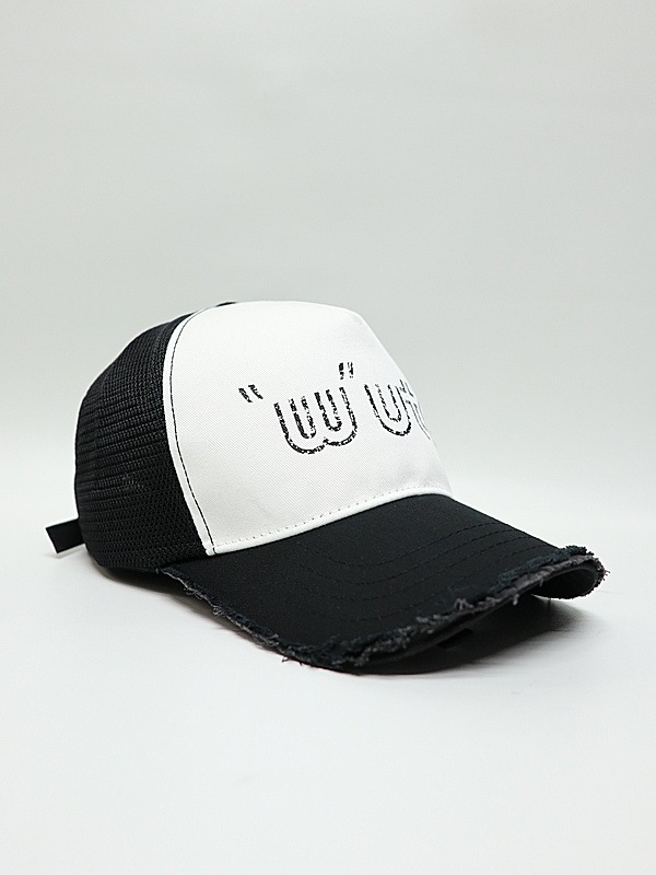wjk�����֥른��������/muta ����ܥ졼����� "w"uta cut-off mesh cap/black �� white