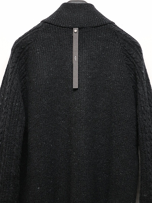 �㴰���wjk�����֥른��������/lomond��powder zip-up knit/black
