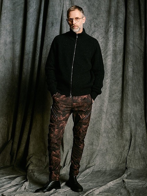 (ͽ���ʡ�10��11������ͽ��/wjk�����֥른��������/lomond��powder zip-up knit/black