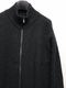 �㴰���wjk�����֥른��������/lomond��powder zip-up knit/black