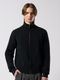 (ͽ���ʡ�10��11������ͽ��/wjk�����֥른��������/lomond��powder zip-up knit/black
