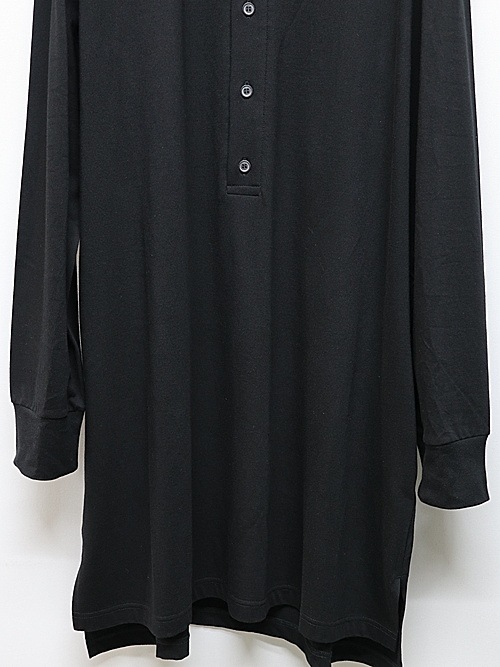 SALE30%OFF/Ground Y饦ɥ磻/30/-HIGH GAUGE PLAIN STITCH LONG HENRY T/BLK.