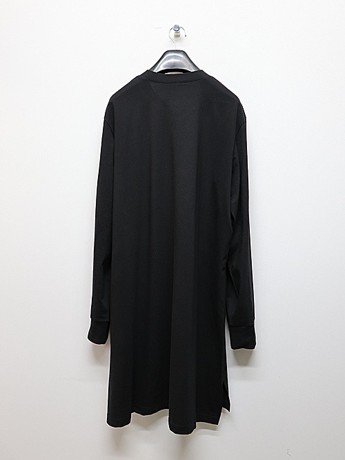 Ground Y饦ɥ磻/30/-HIGH GAUGE PLAIN STITCH LONG HENRY T/BLK